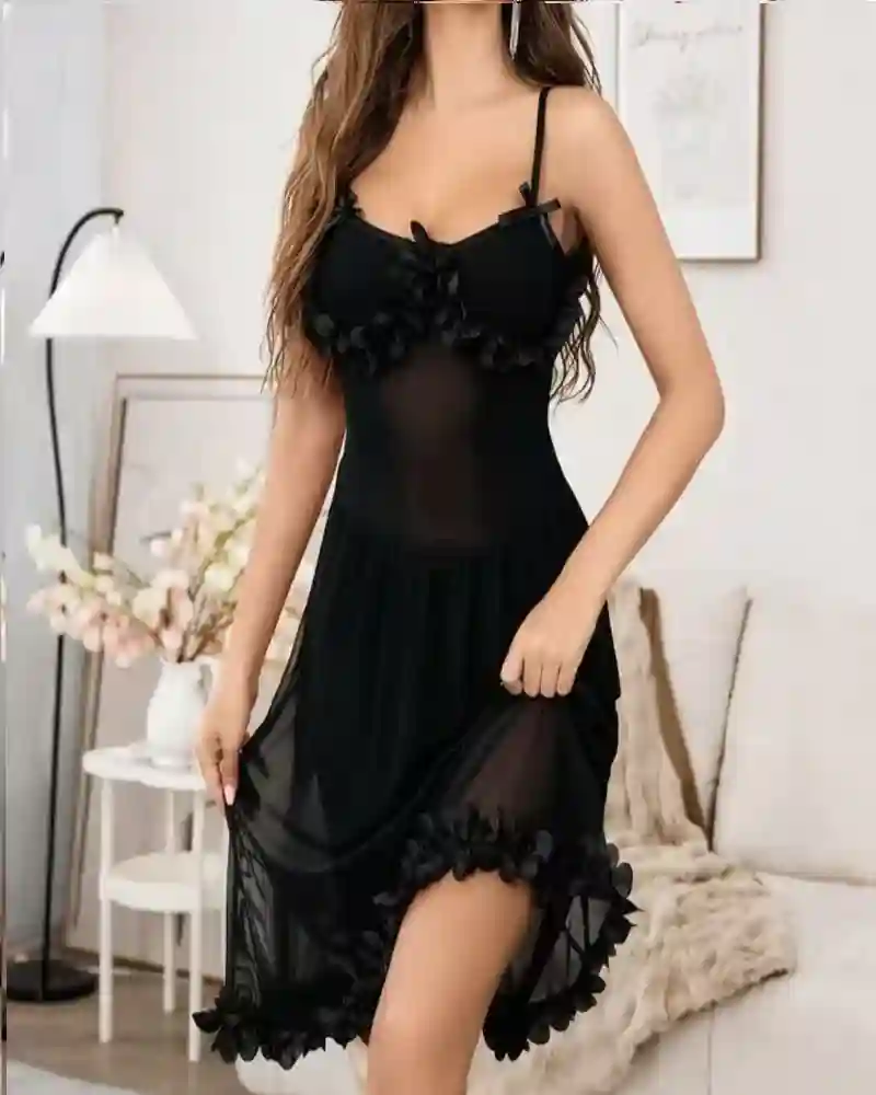 Nnon stick lace nigh dress